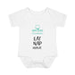 Infant Bodysuit – "Eat Nap Repeat" Cute Baby Onesie, Newborn Gift