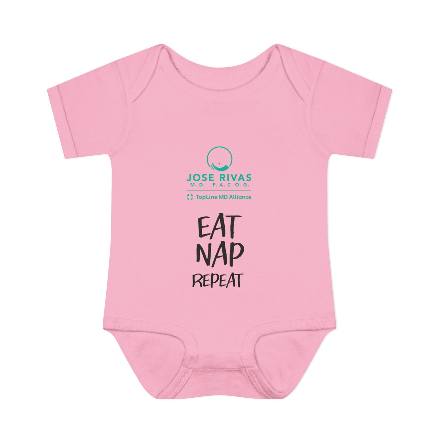Infant Bodysuit – "Eat Nap Repeat" Cute Baby Onesie, Newborn Gift