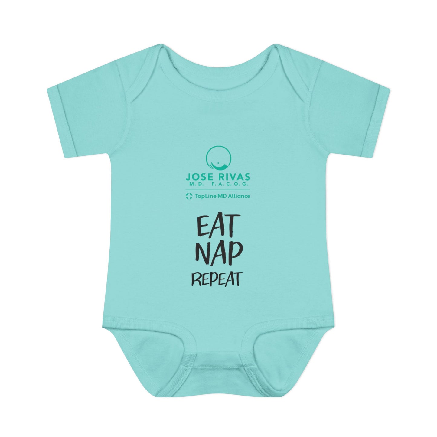 Infant Bodysuit – "Eat Nap Repeat" Cute Baby Onesie, Newborn Gift