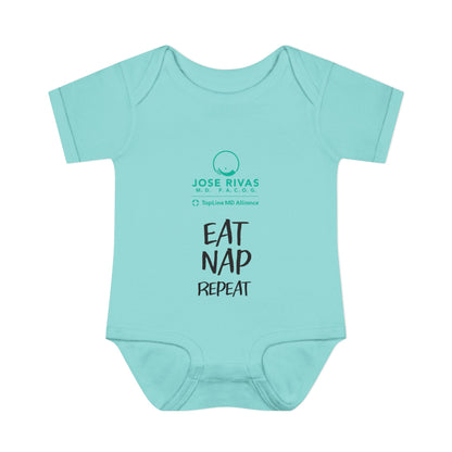 Infant Bodysuit – "Eat Nap Repeat" Cute Baby Onesie, Newborn Gift