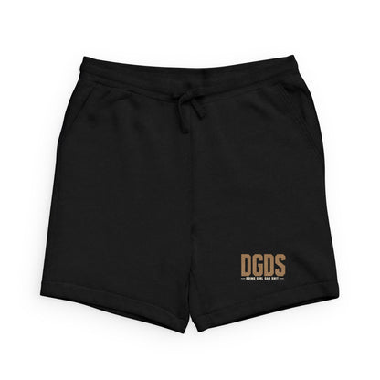 DGDS Logo Sweatshorts — Casual Black Fleece Lounge Shorts